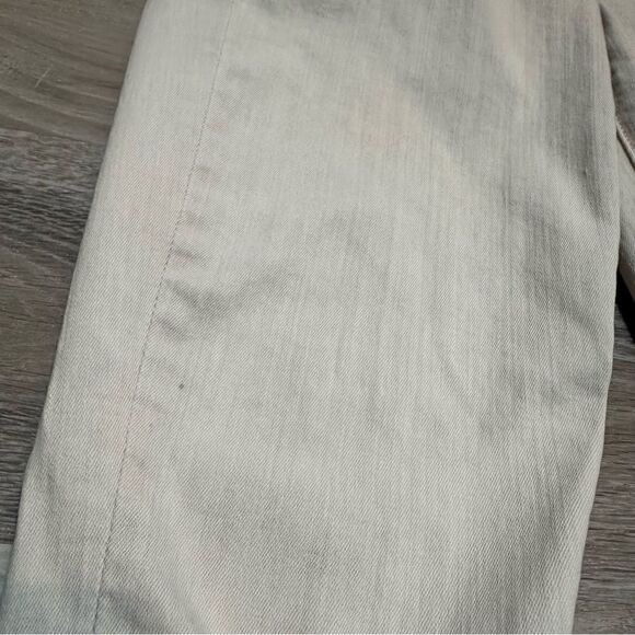 MOTHER Jeans Women’s Size 25 The Looker Crop Ivory Distressed Neutral Minimalist - Picture 6 of 12